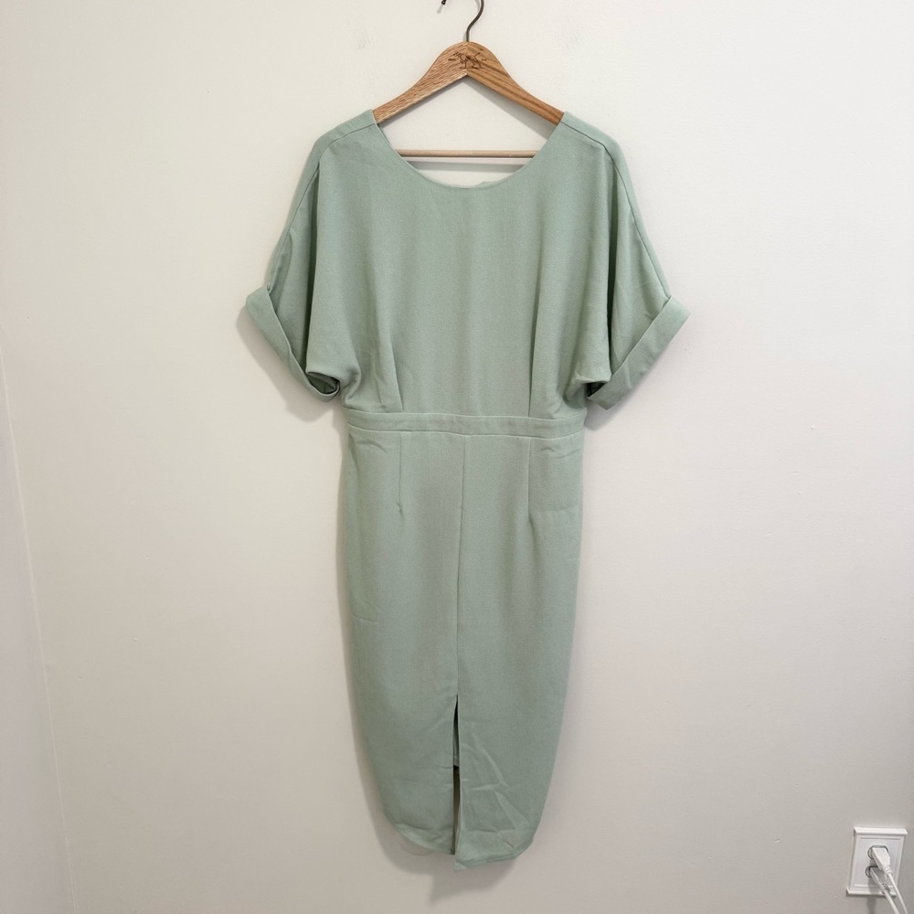 ASOS NWT Seafoam Green Midi Dress
